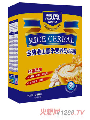 慧恩300克金裝淮山薏米營養(yǎng)奶米粉