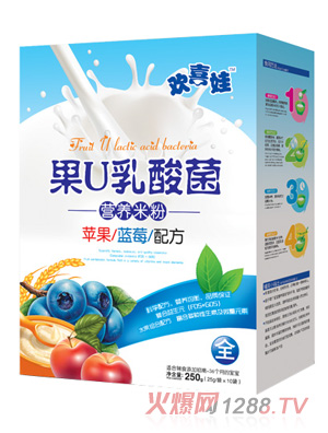 歡喜娃蘋果藍(lán)莓配方果U乳酸菌營(yíng)養(yǎng)米粉