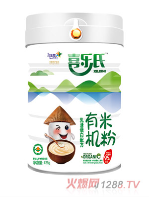 喜樂氏有機(jī)米粉乳清蛋白配方425g聽裝