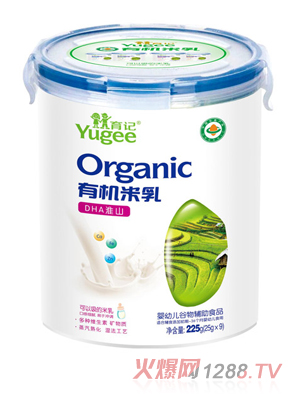育記有機(jī)米乳-DHA淮山225克樂扣裝