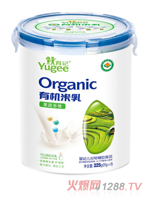 育記有機(jī)米乳-果蔬多維225克樂扣裝