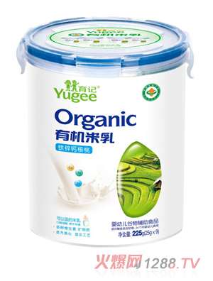 育記有機(jī)米乳-鐵鋅鈣核桃225克樂扣裝